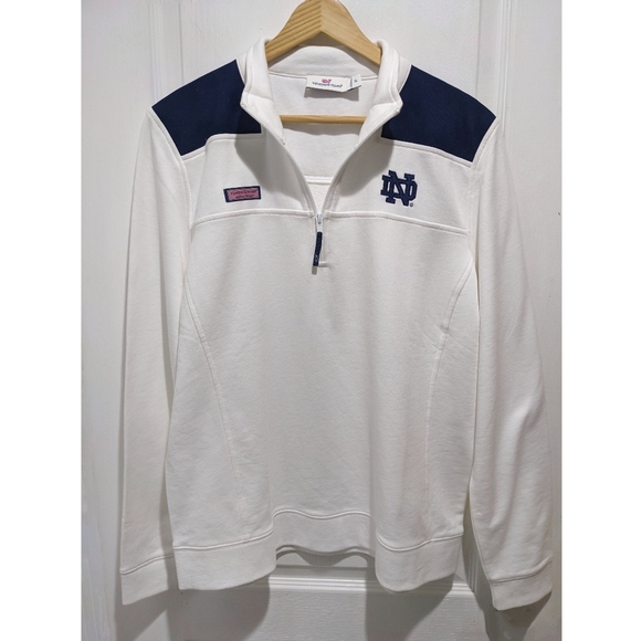 Vineyard Vines | Notre Dame Fighting Irish Quarter-Zip Shep Shirt - Picture 1 of 13